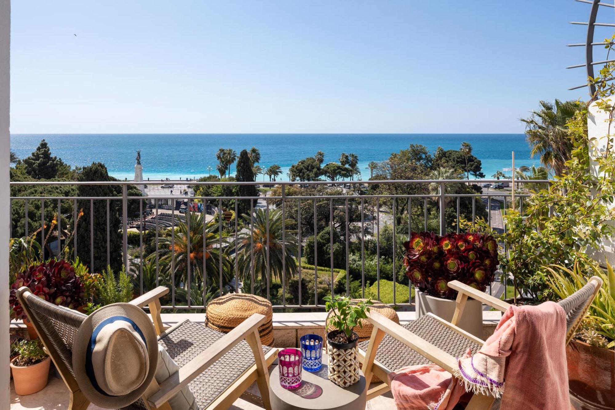Unique Sea View Apartment, Center, 100M2 Nizza Exterior foto